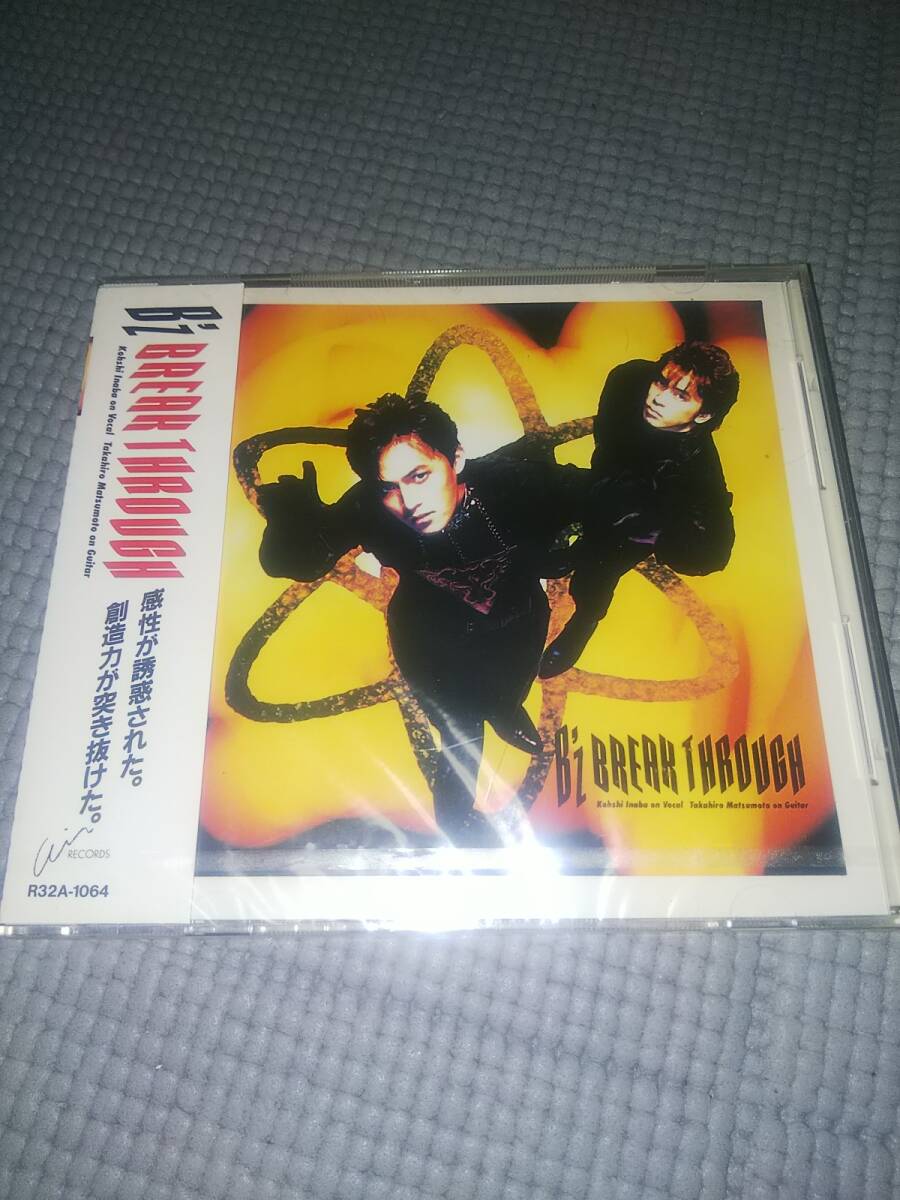 一応未開封 シュリンク劣化少し剥がれあり B'z BREAK THROUGH 稲葉浩志 松本孝弘拍卖