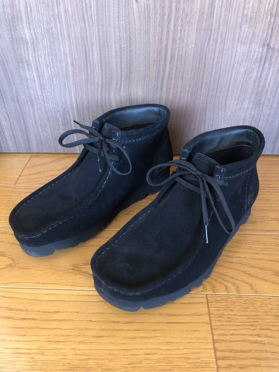 Clarks WallabeeBT GTX 26.5 ブラックスエード ワラビーブーツ ゴアテックス クラークス シューズ 黒拍卖