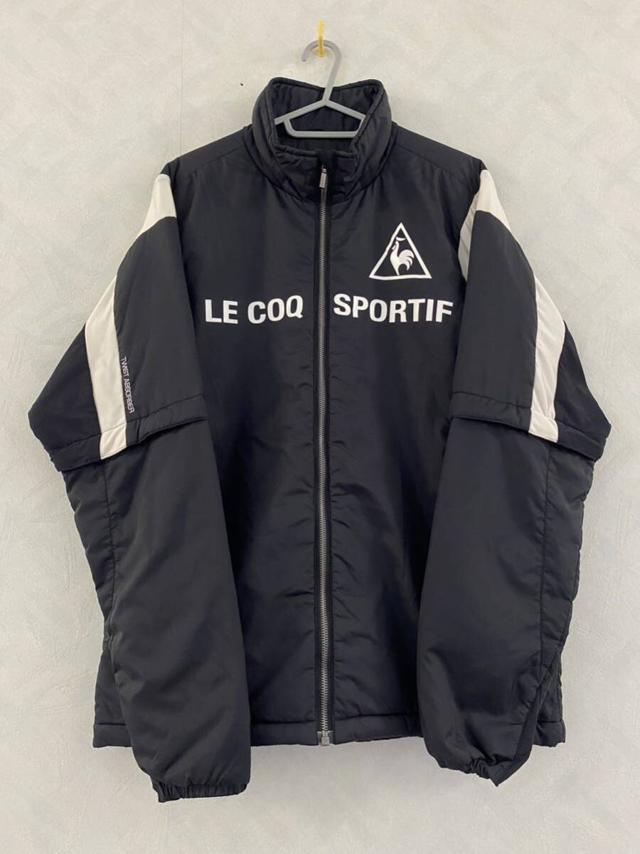 le coq sportif GOLF 2WAY中綿入りジャケット サイズLL メンズ 防寒 ルコック ゴルフ ツイストアブソーバー ヒートナビ デサント拍卖