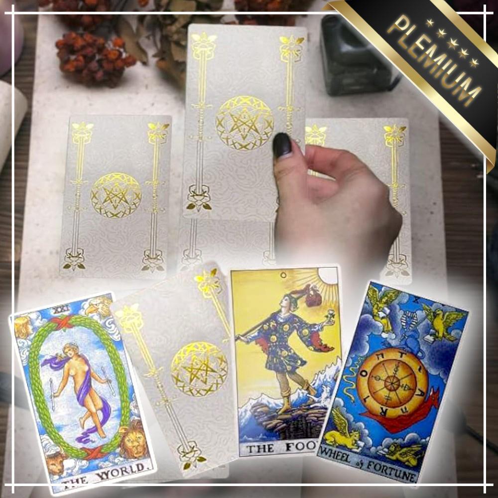 《匿名配送・送料無料》【正規品タロットカード】上品で高級感溢れるホワイト×ゴールドの箔押しタロット拍卖