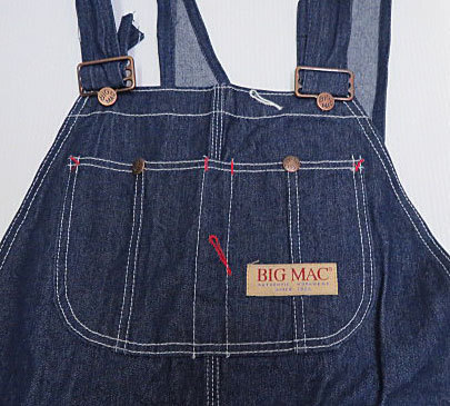 UCO30ビッグマックBIGMACアメリカ古着オーバーオール38ビッグサイズPENNYSデニムパンツ濃紺ぺニーズALL IN ONEオールインワン オールド拍卖