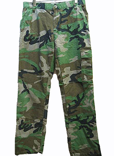 A1095カーゴパンツtwillアメリカ製army迷彩ウッドランドカモ32拍卖