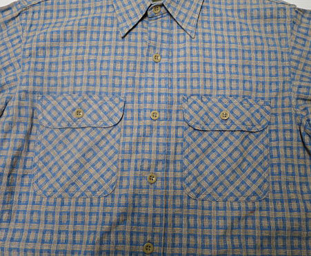 ULS17シュガーケーンsugar caneネルシャツ柄入りlワークシャツ拍卖