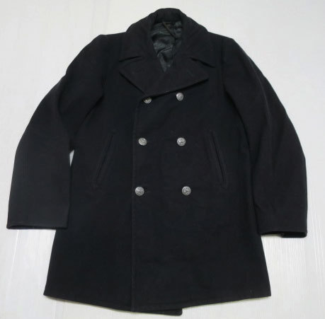UAJ6米軍実物pピーコート38ビンテージ70'sウールジャケットusn拍卖