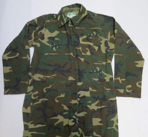 UCO96オールインワンUNKNOWNアメリカ古着ツナギ80'SビンテージMカバーオール迷彩ウッドランドカモ柄ハンティングGAME WINNERオールド拍卖