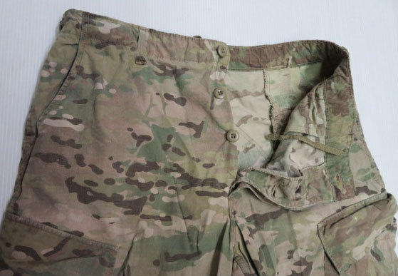 AP42米軍実物ARMYアメリカ古着マルチカム柄カーゴパンツLビッグサイズ迷彩ミリタリーパンツOCPリップストップ8ポケットACUコンバットパンツ拍卖