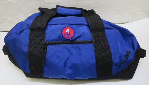 UBA27エルエルビーンllbeanボストンバック2wayショルダーバッグ手持ちダッフルバッグ切り替えアウトドア青紫系x黒オールド&レトロ拍卖