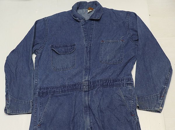 CO12ビッグベンBIGBENアメリカ古着アメリカ製デニムツナギ80’S90’SビンテージWRANGLERオールインワン44ビッグサイズ/ラングラー/オールド拍卖