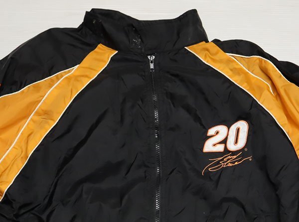 NJ86ウィナーズサークルWINNERS CIRCLEアメリカ古着アメリカ製ナイロンジャケットSTEWARTスチュワート#20切替オレーシングXLビッグサイズ拍卖