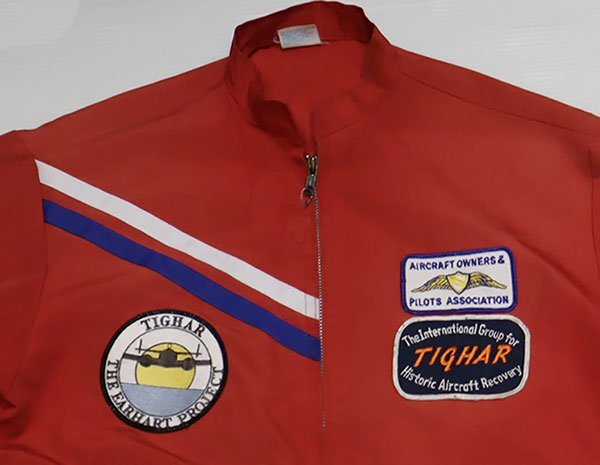 CJ23コットンジャケットUNKNOWNアメリカ古着アメリカ製ドリズラージャケット80’S90’Sビンテージ赤系スウィングトップMレーシング拍卖