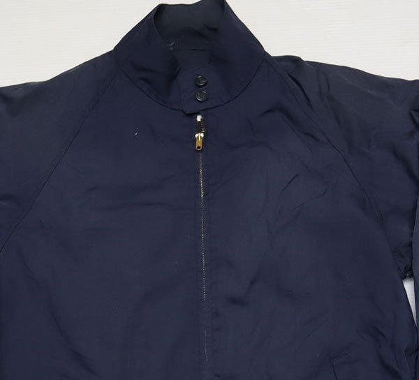 CJ64ロンドンフォグLONDON FOGアメリカ古着アメリカ製ドリズラージャケット42ウインドブレーカー濃紺系70’SビンテージTALONスウイングトッ拍卖