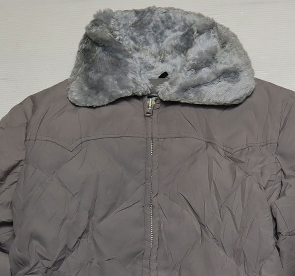 NJ2ショットSCHOTTアメリカ古着アメリカ製ダウンジャケット70’S80’Sビンテージ襟アクリルボアMアウトドアジャケットTALONナイロンジャケ拍卖