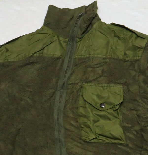MJ73カナダ軍実物ARMYアメリカ古着ミリタリージャケット/フリースジャケット緑系ベンチレーション装備アウトドアジャケット/ビッグサイズ拍卖