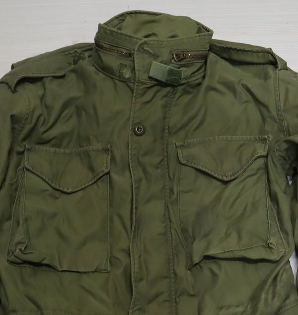MJ2フィールドジャケットUNKNOWNアメリカ古着M-65コンバットジャケット80’Sビンテージ米軍ミリタリージャケット緑系コートSCOVILL拍卖