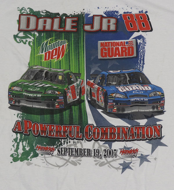 ST58ウィナーズ・サークルWINNERS CIRCLEアメリカ古着レーシングTシャツLビッグロゴTシャツ白TシャツDALE JR88オールド&レトロスタイル拍卖