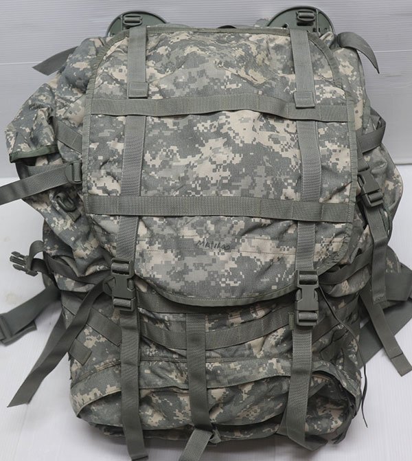 BA43米軍実物ARMYアメリカ古着ミリタリーバッグLOAD CARRYING EQUIPMENT BUCKSACKデジカモ迷彩フレーム付きバックパックLリックサックMOLLE拍卖
