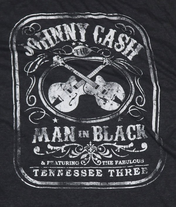 ST96ロックTシャツUNKNOWNアメリカ古着ジョニー キャッシュJOHNNY CASH黒系TシャツXXLビッグサイズROCKロカビリー/ミュージシャンTシャツ拍卖