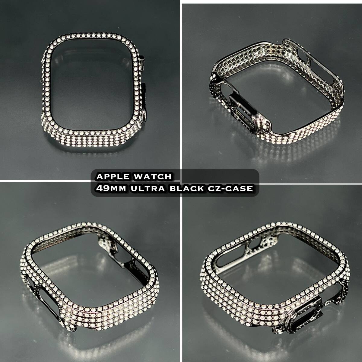 ブラック アップルウォッチ 49mm 49ミリ ウルトラ ultra CZ ベゼル カバー ケース APPLEWATCH拍卖