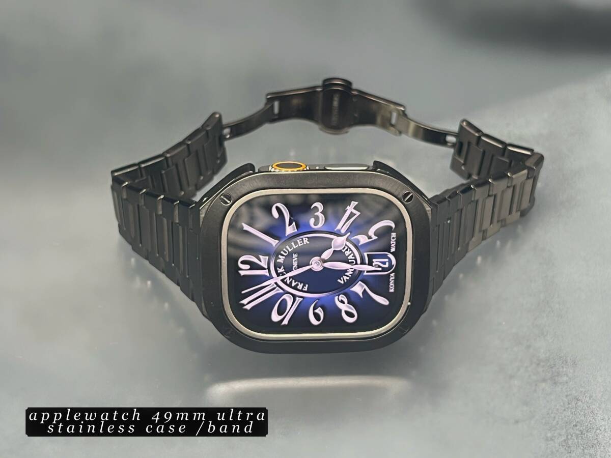 ブラック ステンレス ケース 49mm 49ミリ ウルトラ アップルウォッチ ultra AppleWatch拍卖