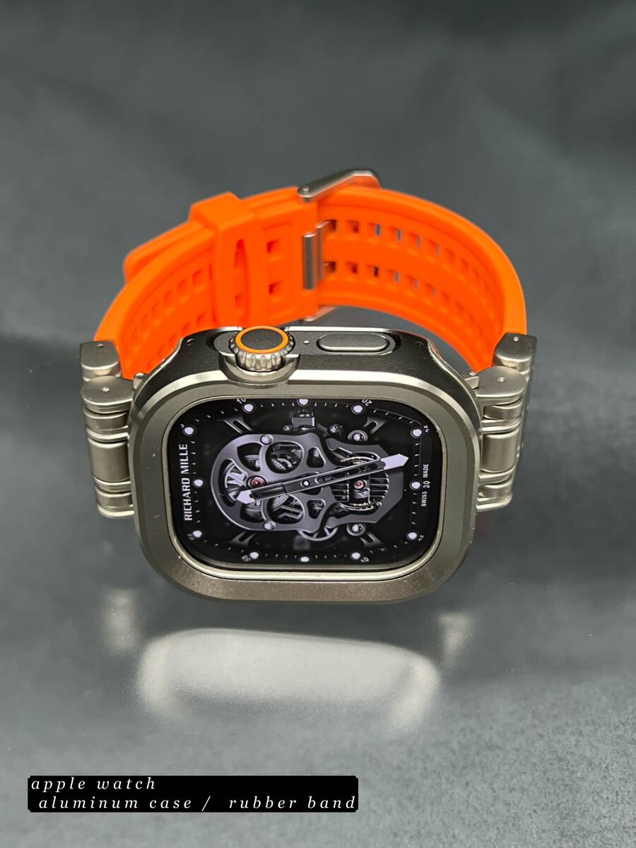 49mm 49ミリ ウルトラ アップルウォッチ アルミニウム カバー ケース ラバー ベルト バックル ultra Apple Watch拍卖
