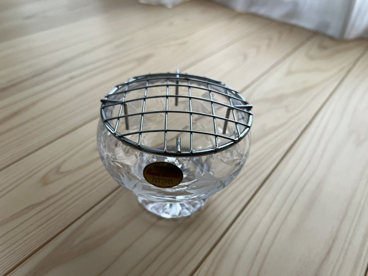ROYAL BRIERLEY ロイヤルブライアリー フラワーベース 花瓶 クリスタル 未使用 ダイアナ姫拍卖