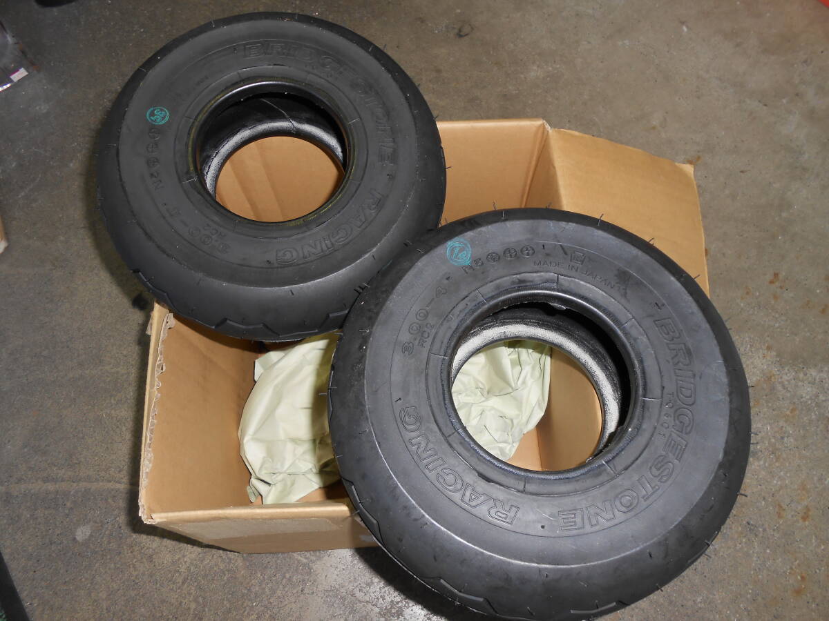 未使用保管品 ブリジストン ポケバイ用タイヤ2本 「racing 3.00-4 n5 rc2 t0601」日本製 ミニバイクミニモト拍卖