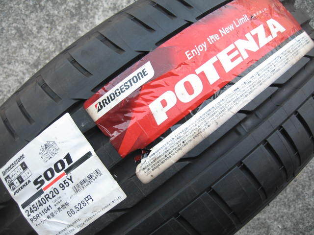 ☆激安新品☆ブリシストン ポテンザS001 245/40R20 1本拍卖