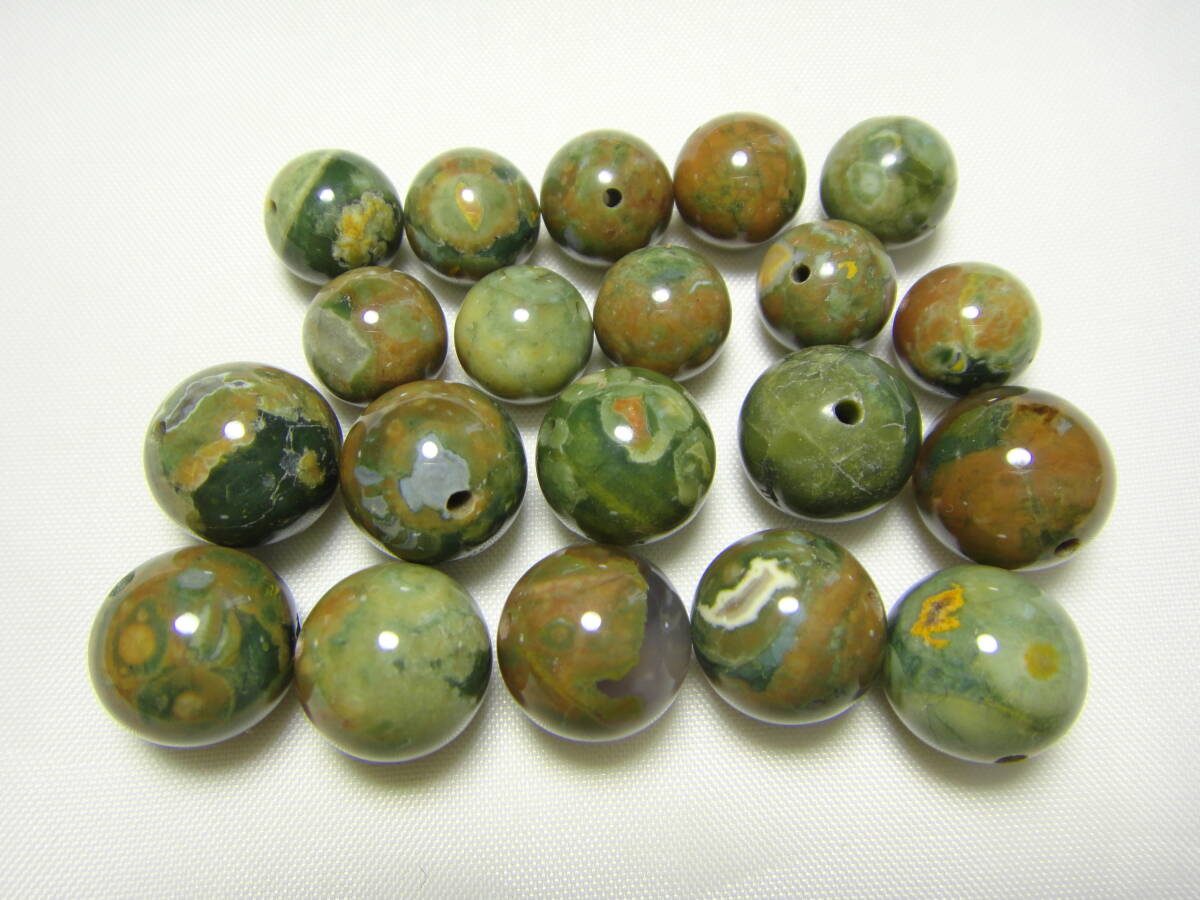 天然石 オーシャンジャスパー 約8.5~10.8㎜玉 20個セット G817拍卖