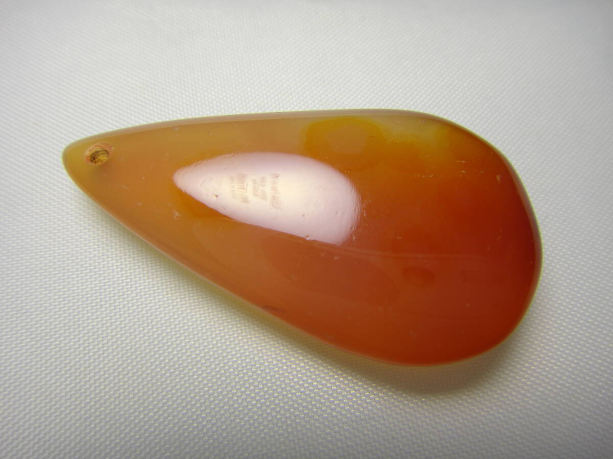 天然石 カーネリアン サードオニキス ペンダントトップ しずく型拍卖