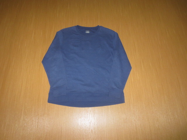 古着 FILA スウェットシャツ ネイビーL フィラ トレーナー拍卖