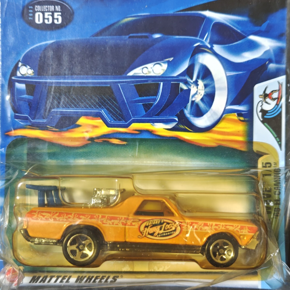 ホットウィール Hot Wheels ’69 エルカミーノ 2003年発売品 未開封品 長期暗室保管品 ビンテージ ミニカー拍卖