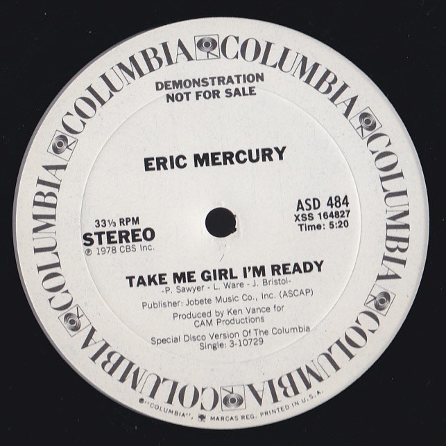 Soul 12inch★ERIC MERCURY / Take me girl I'm ready★Columbia★ 拍卖