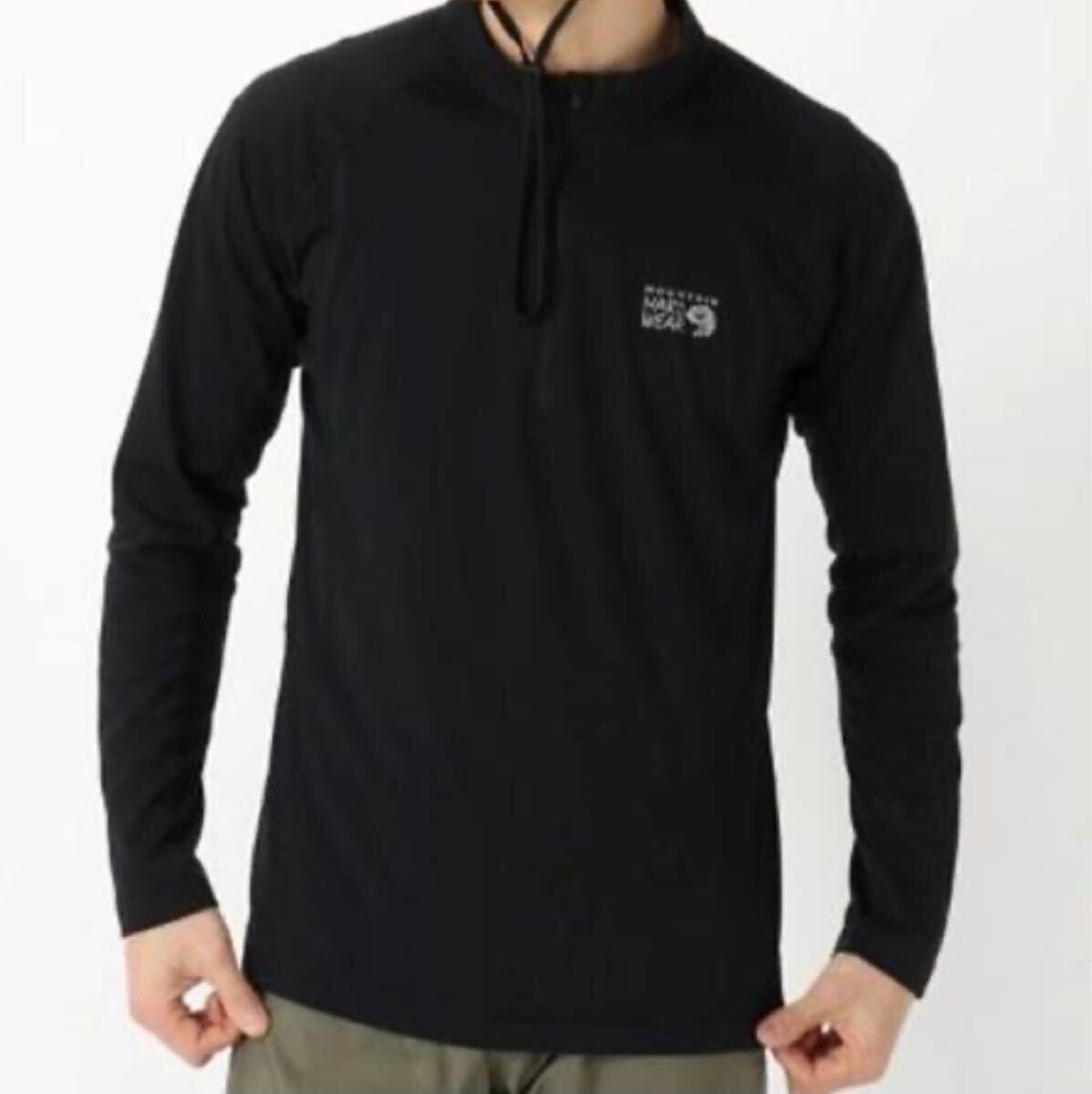 【新品未使用品】マウンテンハードウェア エステロロングスリーブジップT長袖 Mサイズ ブラック メンズウエア 男性用 アウトドア 登山拍卖