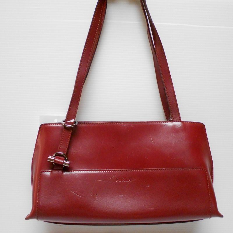 910711 FURLA フルラ 赤茶系 ショルダーバック 拍卖