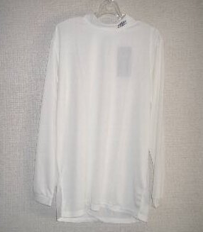 アンブロ UCA7746ハイネック長袖インナーシャツ WHT 白 ホワイト Oサイズ 大きいサイズ umbro レトロ '拍卖