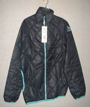 ルコック おしゃれな中綿ジャケット(パッカブル)黒 ブラックLサイズ le coq 新品 レトロ *拍卖