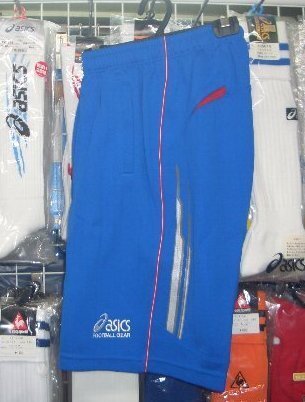 XS8503 アシックス ジュニアプロウォームアップ ハーフパンツ 青×赤ブルー×レッド 160cm asics キッズ 子供 新品 レトロ 即決価格/拍卖