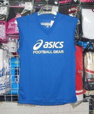 XS6610 アシックス ジュニアノースリブシャツ 青 ブルー130cm asics キッズ 子供 新品 レトロ 即決*拍卖