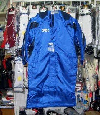 人気 アンブロ ロングボアコート 青×紺150cm ジュニア キッズ 子供 umbro 新品 レトロ 即決価格/拍卖