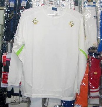 アシックス フットサルXS6272長袖ゲームシャツ 白 ホワイト Oサイズ 大きいサイズ asics 新品 レトロ 即決価格/拍卖