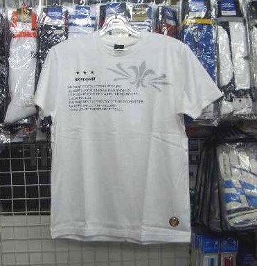 QF012801おしゃれなフットサルTシャツ白 ホワイトLサイズ le coq 新品 レトロ /拍卖