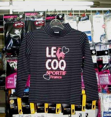 かわいい ルコック ハイネック長袖シャツBLK150cm ジュニア キッズ 子供 le coq 新品 レトロ 即決/拍卖