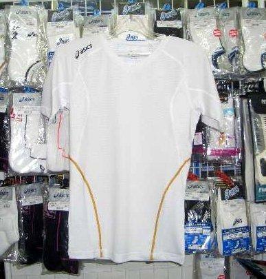 アシックス XS6531高機能半袖インナー白 ホワイト Mサイズ asics 新品 レトロ 即決価格*拍卖