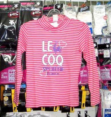 かわいい ルコック ハイネック長袖シャツFRD130cm ジュニア キッズ 子供 le coq 新品 レトロ 即決/拍卖