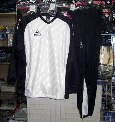 かっこいい ルコック ジャージ 3点セット白×黒 ホワイト×ブラック140cm ジュニア キッズ 子供 le coq 新品 レトロ 即決*拍卖