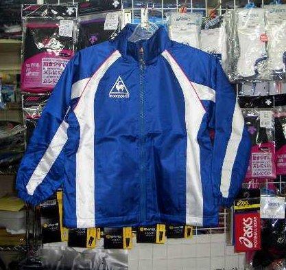 かっこいい ルコック ウインドジャケット青 ブルー130cm ジュニア キッズ 子供 le coq 新品 レトロ 即決/拍卖