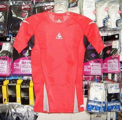 ルコック サッカー専用高機能アンダーシャツ赤 レッド Lサイズ le coq 新品 レトロ 即決価格/拍卖