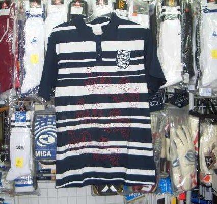 アンブロ 7756イングランドコットンポロシャツDNVY Mサイズ umbro 新品 レトロ /拍卖