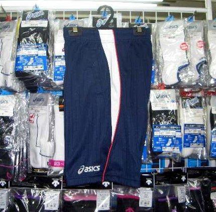 XGJ245ジュニア アシックス ハーフパンツ 紺×赤 ネイビー×レッド140cm asics キッズ 子供 新品 レトロ /拍卖