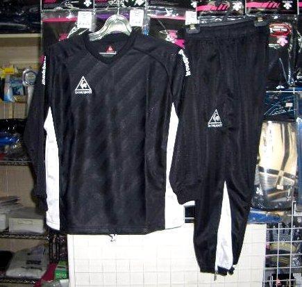 かっこいい ルコック ジュニアジャージ 上下白×黒 ホワイト×ブラック160cm le coq キッズ 子供 新品 レトロ 即決/拍卖